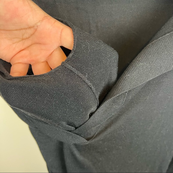 KHAITE Verena Long Sleeve Polo Stretch Silk Shirtdress in Large - Picture 7 of 9